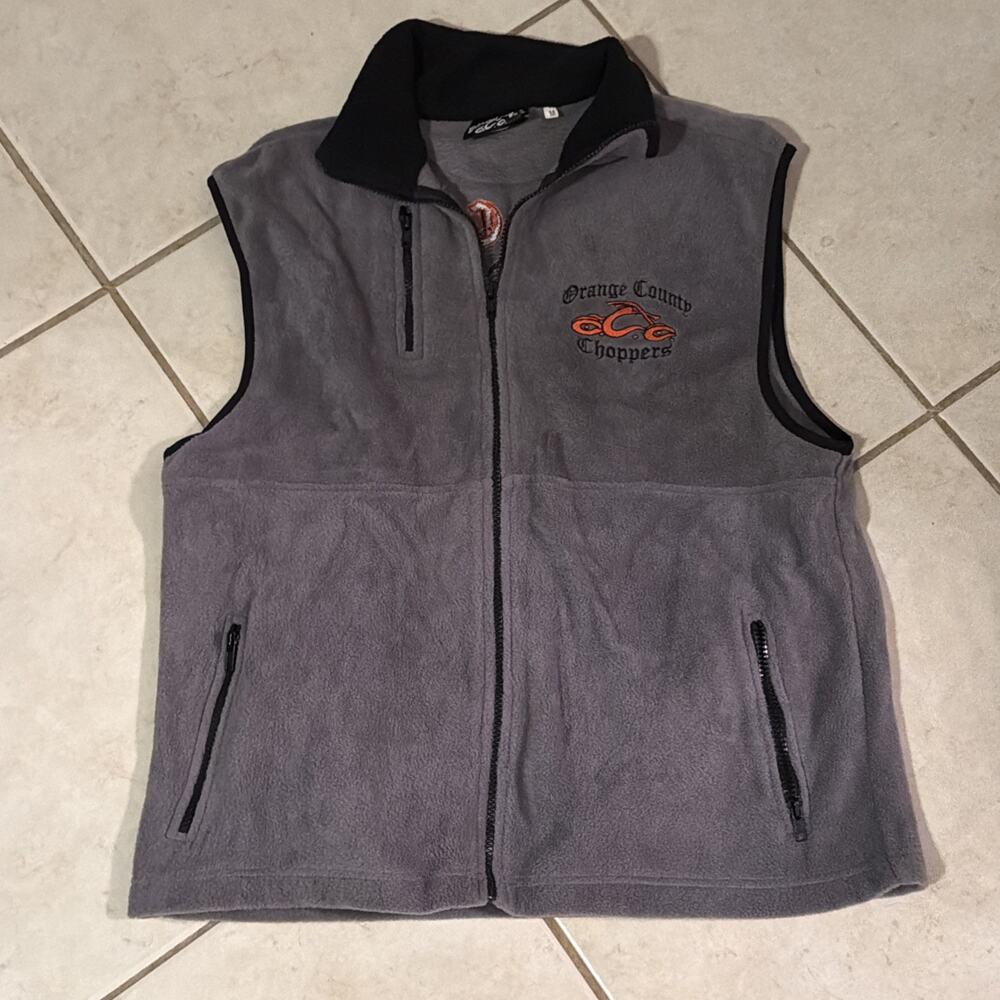 Orange County Choppers Gray Vest Size Large Men’s